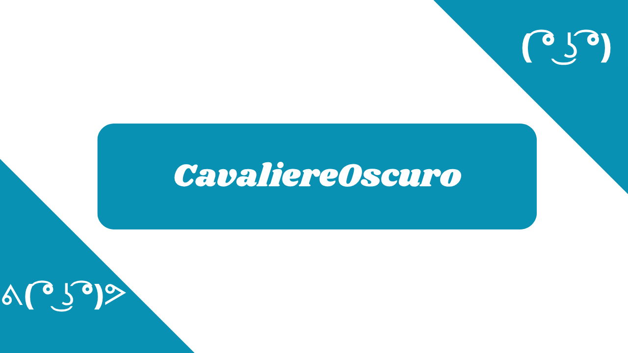 CavaliereOscuro in diversi font