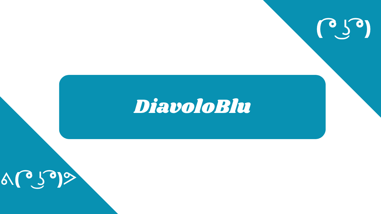 DiavoloBlu in diversi font